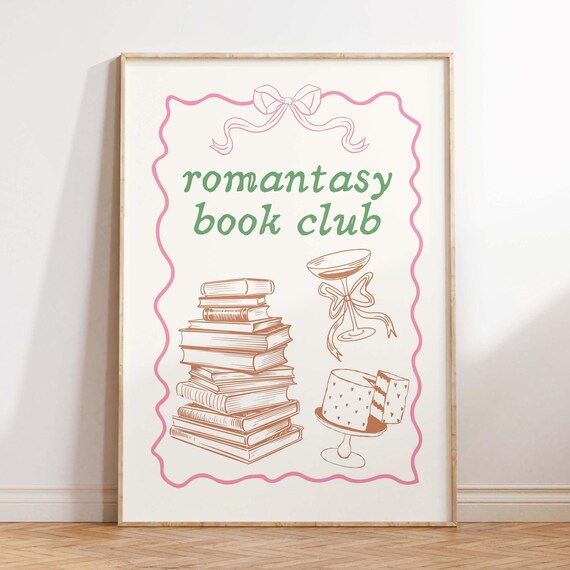 Romantasy Book Club, Reading Nook Art Print