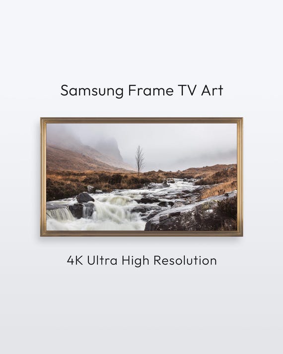 Foggy Mountain Samsung Frame Tv Scotland Landscape Photography 4k Print