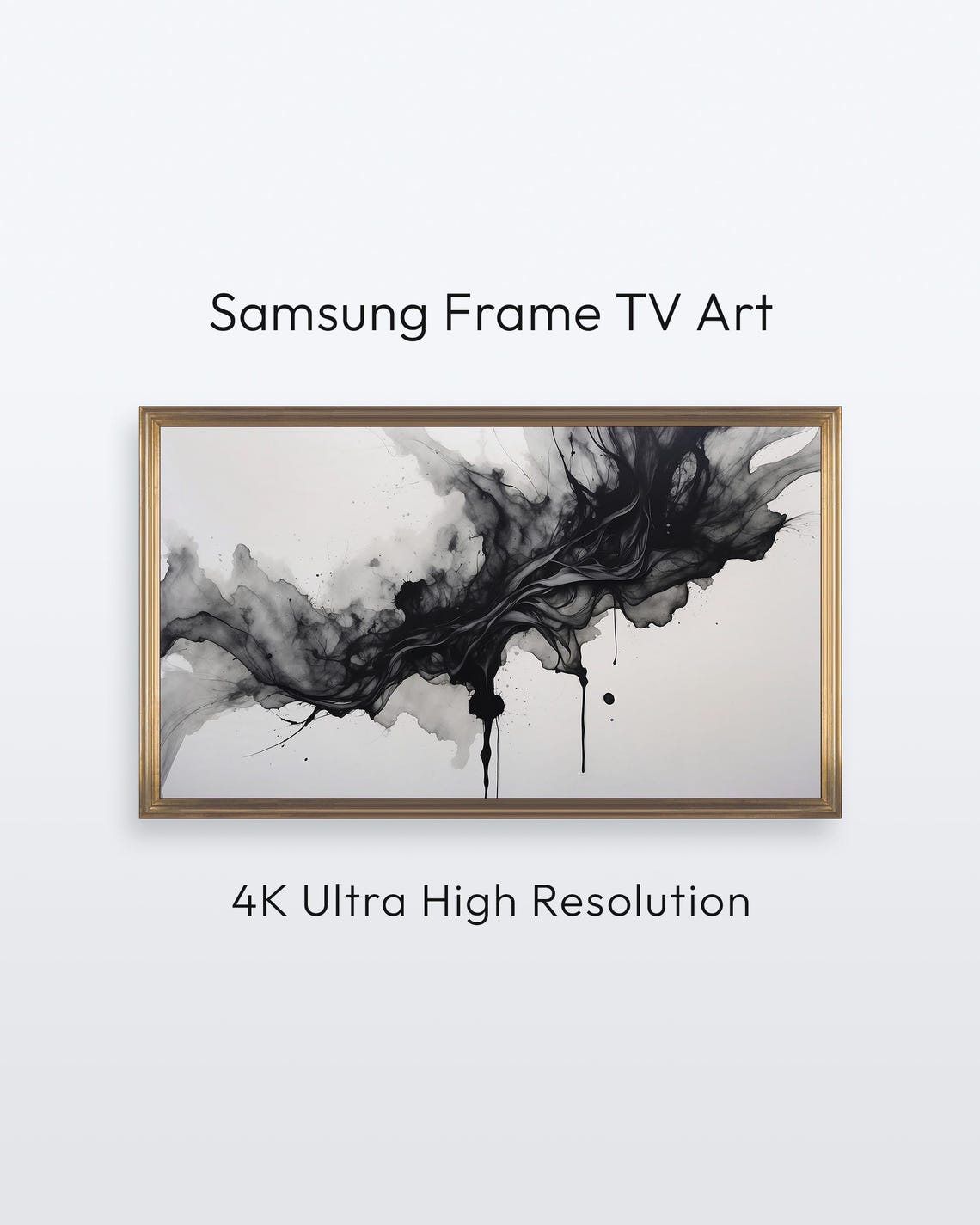 Samsung Frame Tv Abstract Flowing Ink Art 4k Print