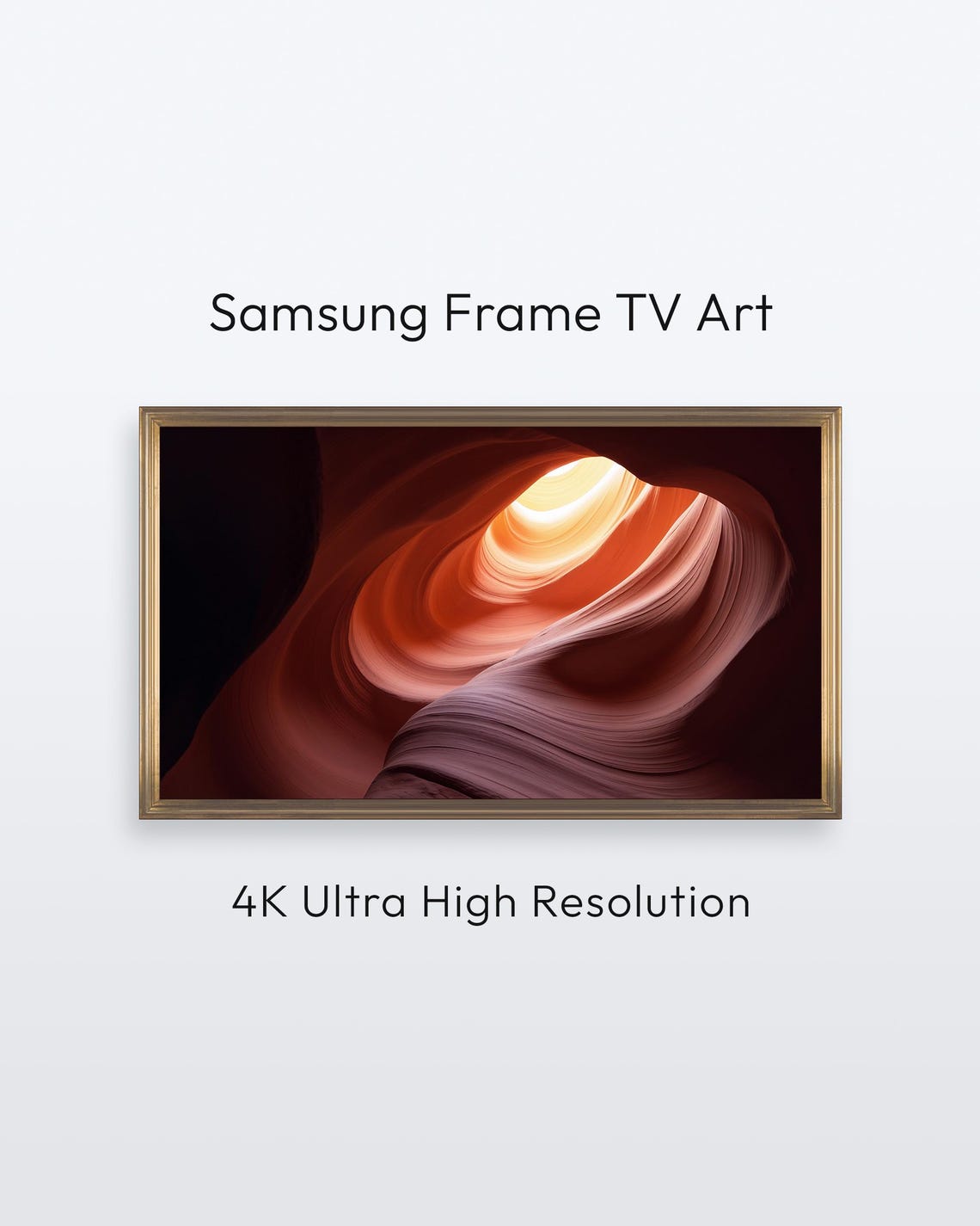 Modern Art For Samsung Frame Tv Canyon Light Abstract Artwork 4k Print
