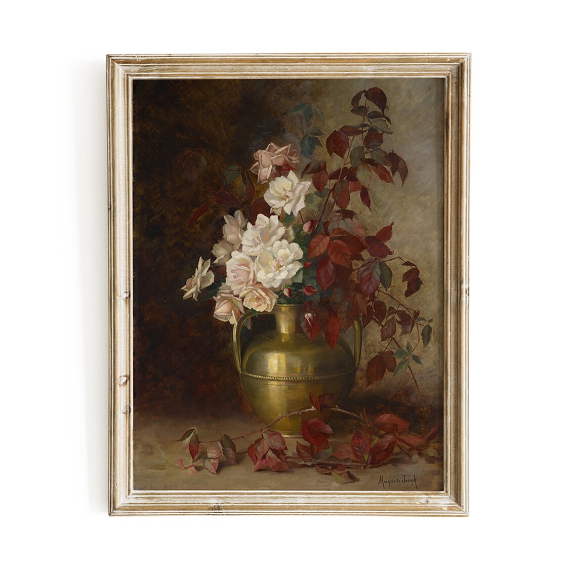 Vintage Fall Gallery Wall Set of 9 Antique Autumn Warm Tone Art Poster - Image 5