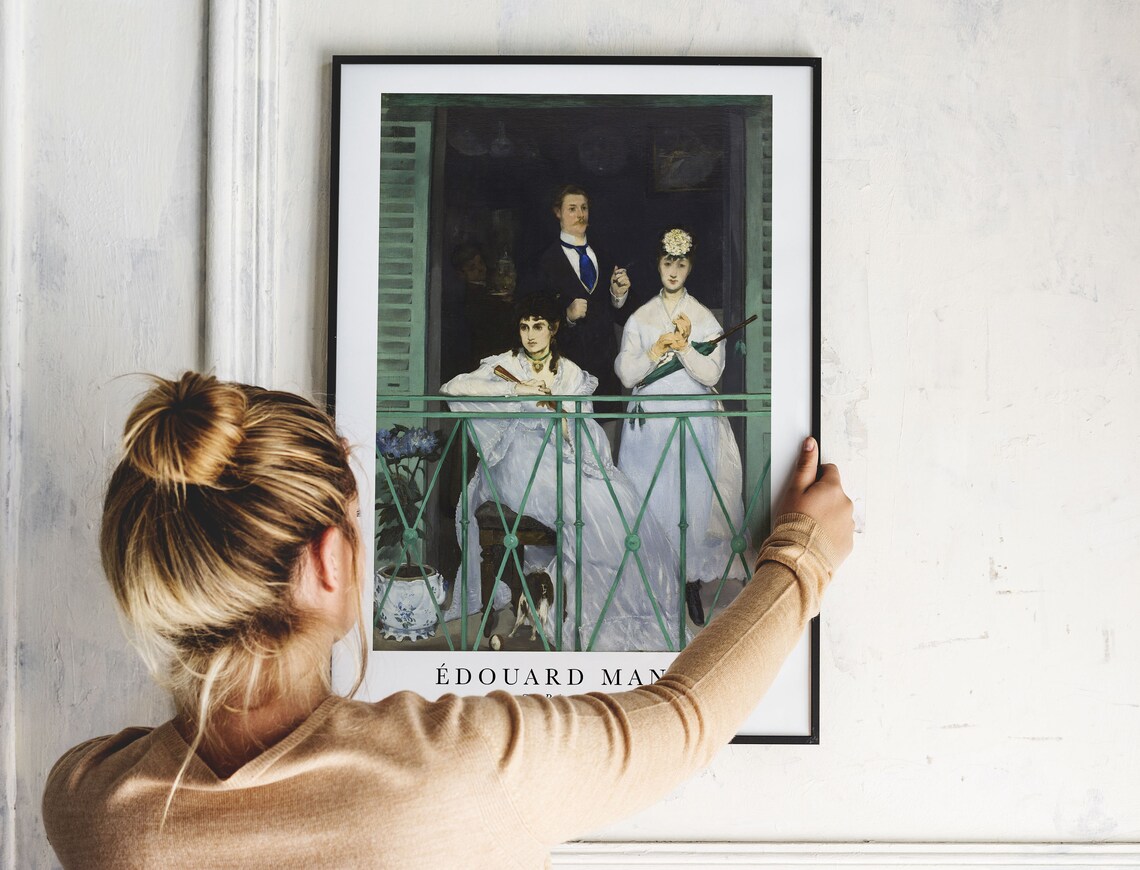 Edouard Manet The Balcony 1868 Classic Art Reproduction Poster - Image 4