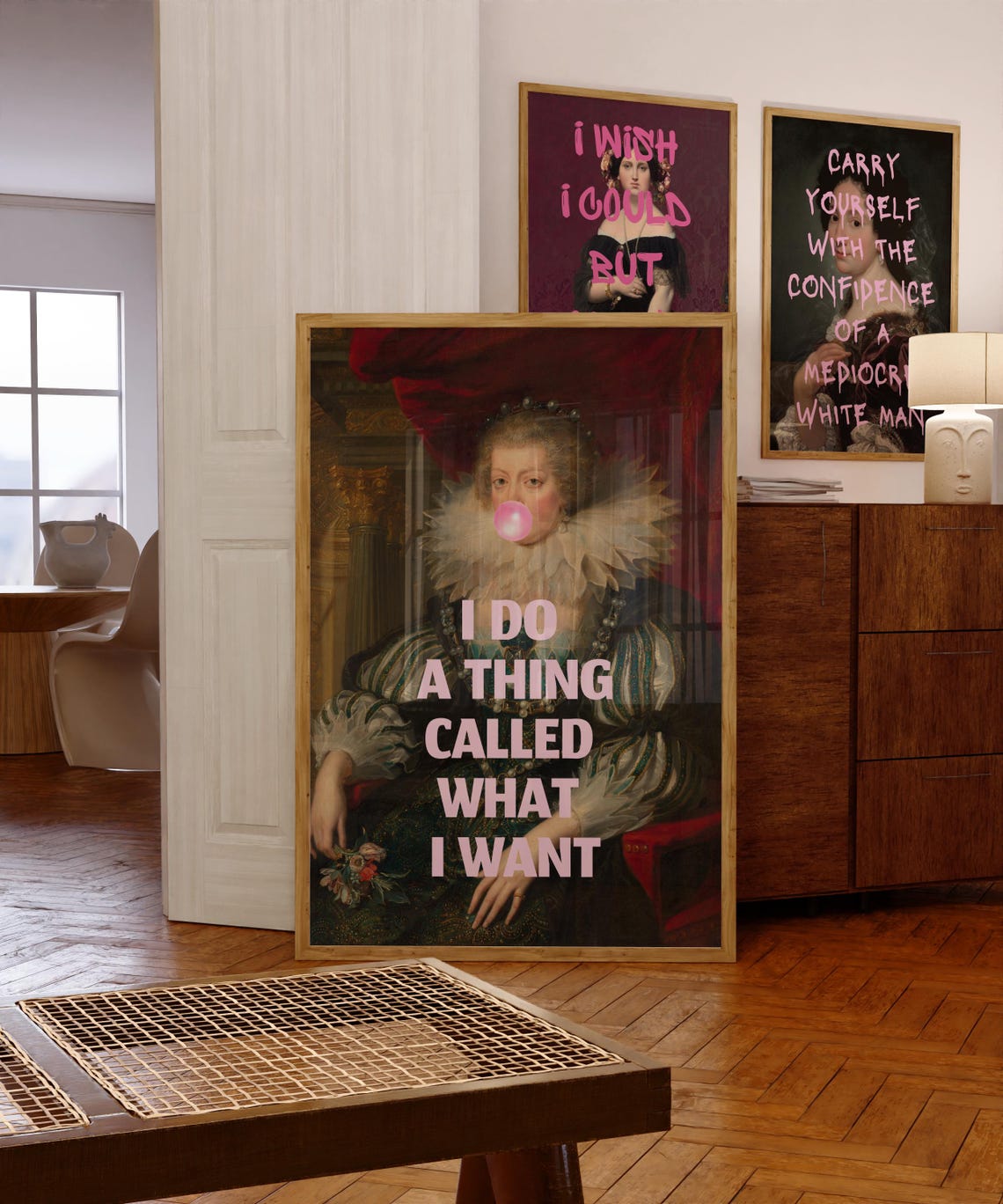I Do A Thing Called What I Want Bubblegum Baroque Queen Quote Poster - Image 6
