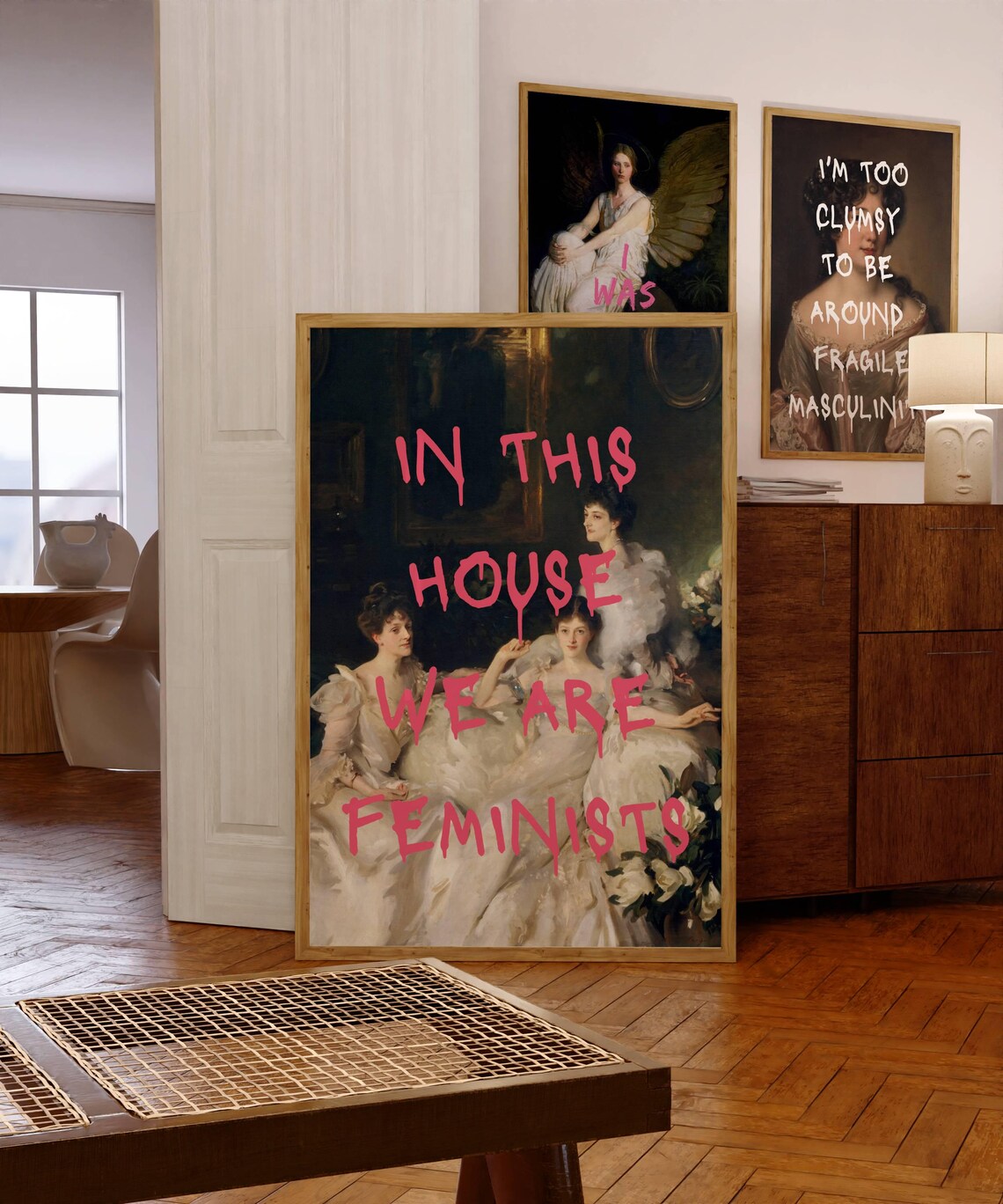 In This House We Are Feminist Art Print, Vintage - Image 7