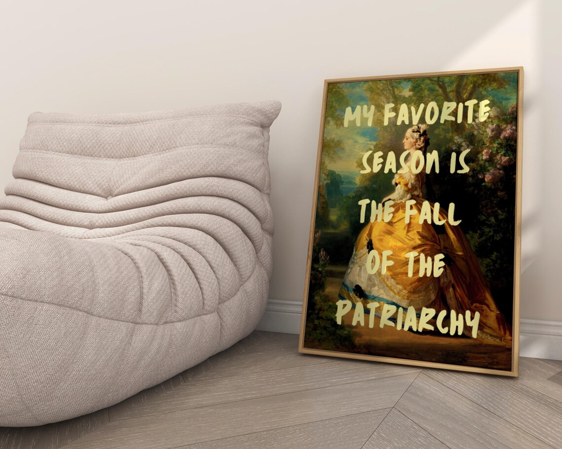 Fall Of The Patriarchy Feminist Quote Art Print - Image 3