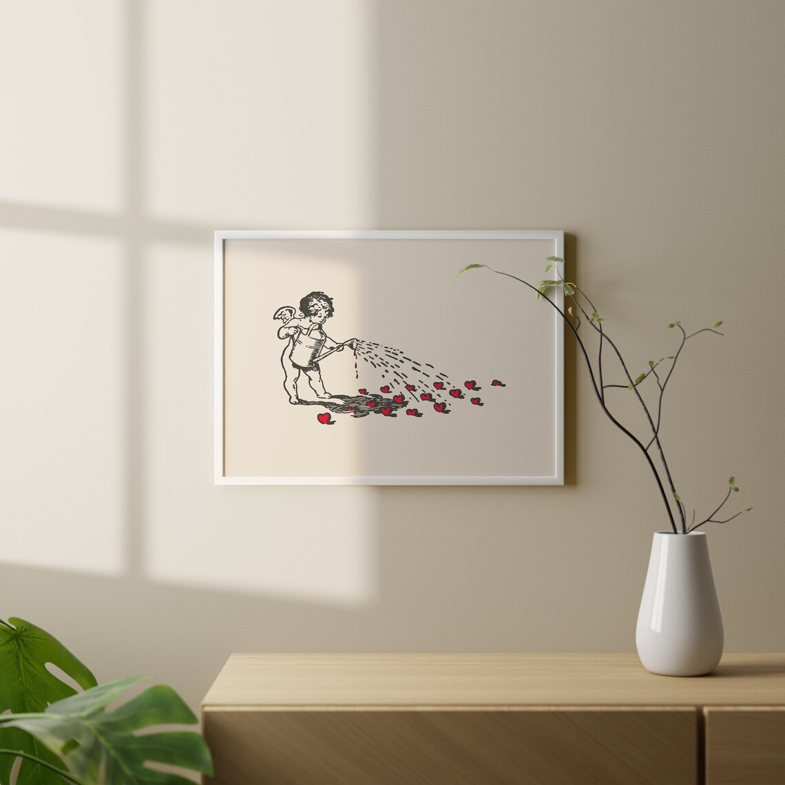Vintage Cupid Print, Valentine Love Wall Art - Image 4