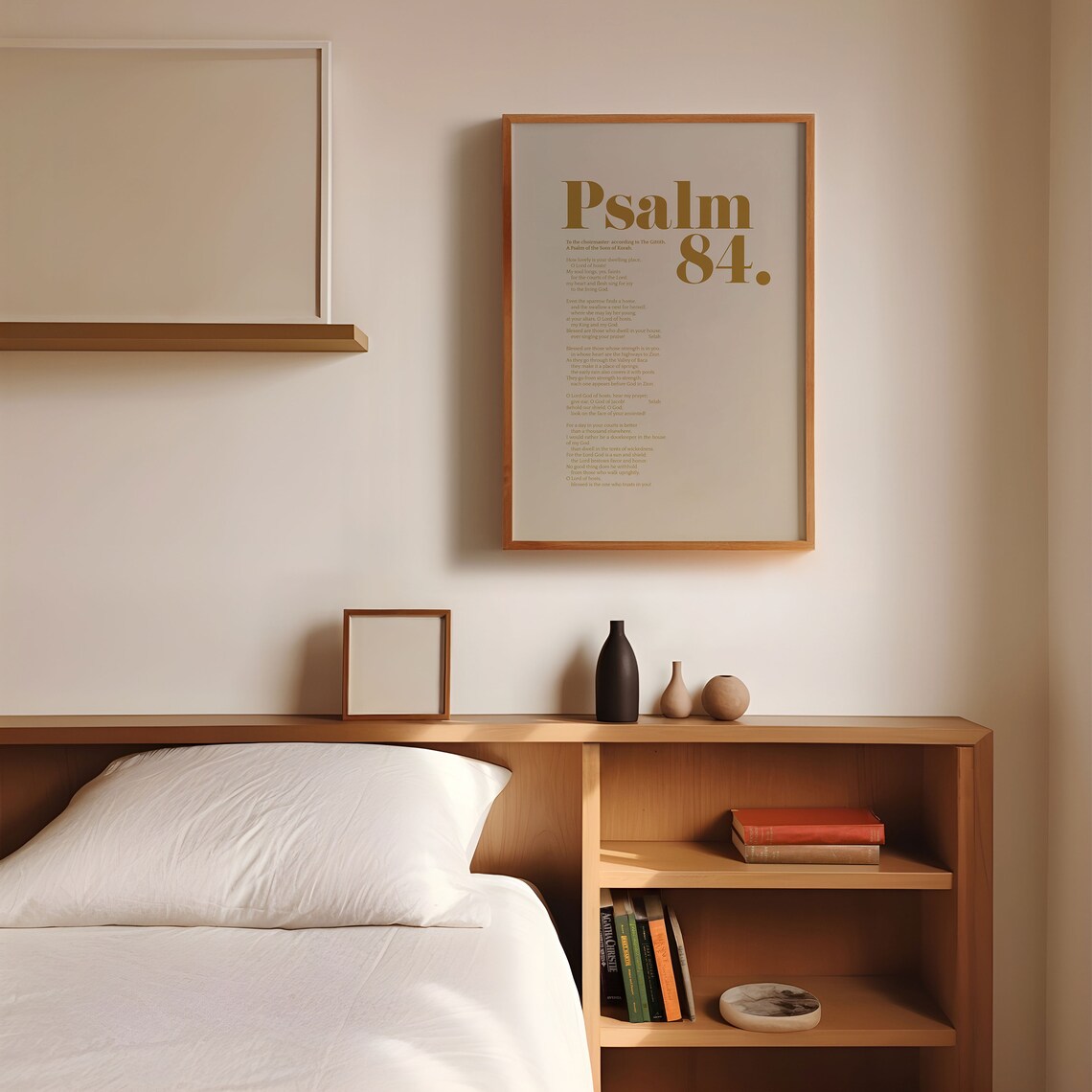 Gold Psalm 84 Scripture Art Print, Modern Christian - Image 2