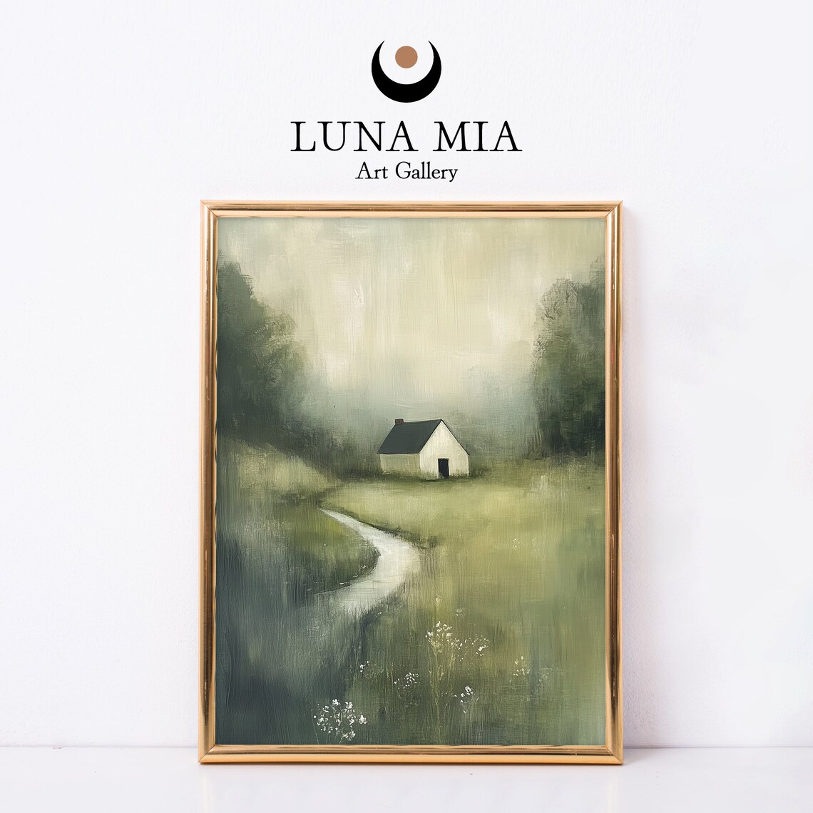 Vintage Rustic Landscape Farmhouse Art Print