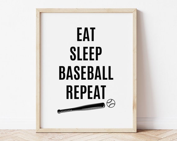 Baseball Art Baseball Room Decor Baseball Quote Baseball Gifts For Players Boys Room Decor Baseball Lover Gifts