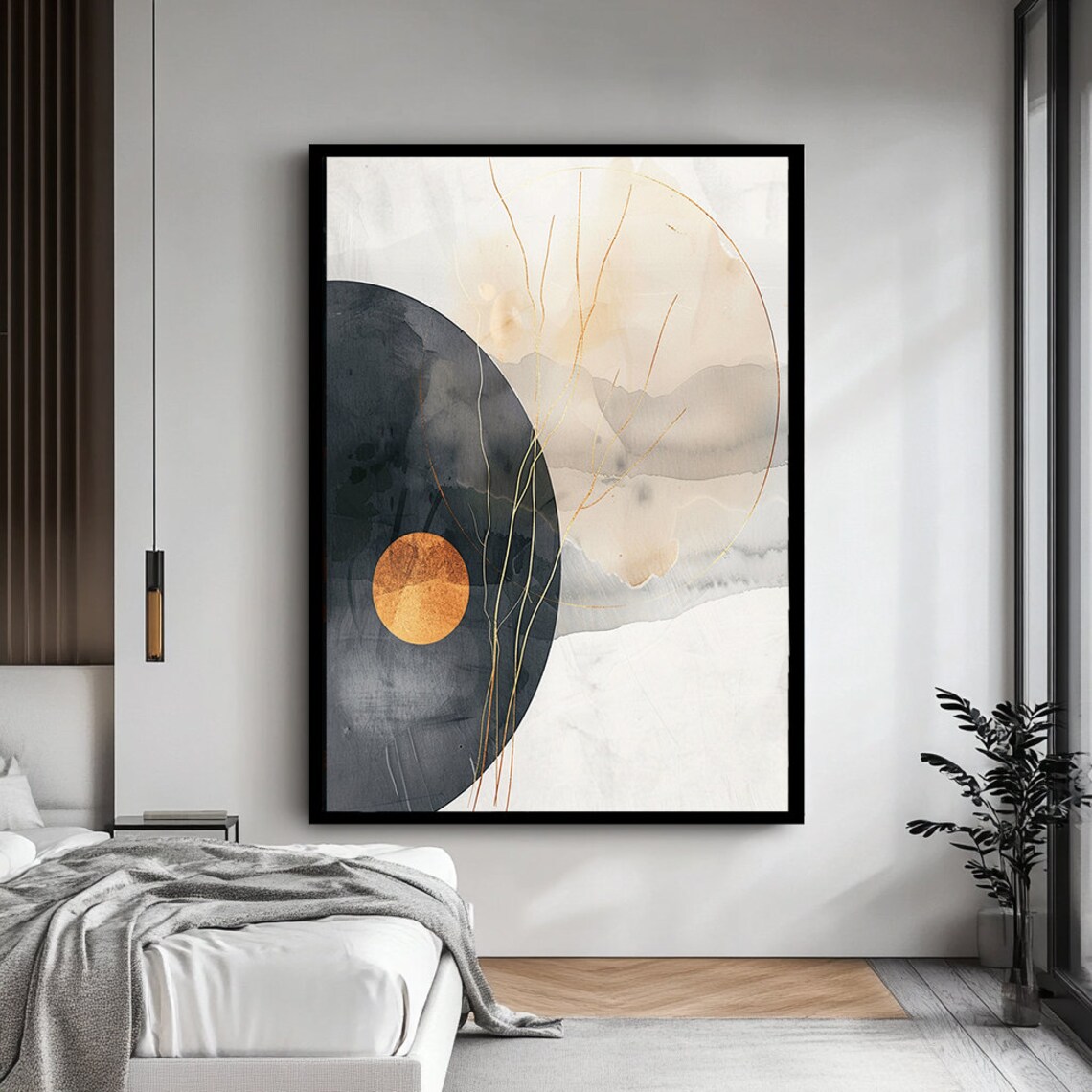 Abstract Expressionism Monochrome Art Print - Image 4