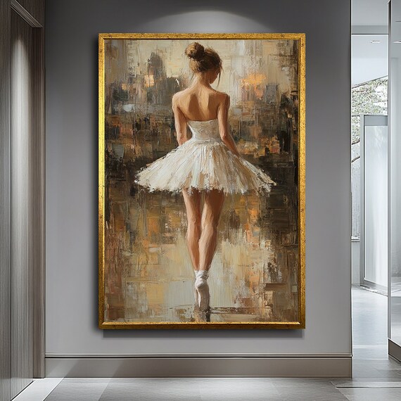 Ballerina Art Print, Modern Ballet Wall Decor