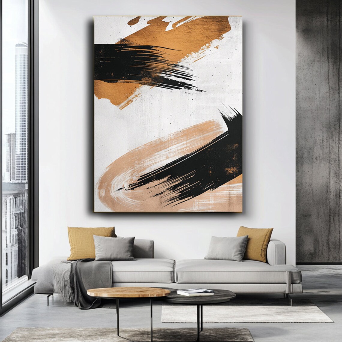 Abstract Geometric Shapes, Modern Wall Decor - Image 3