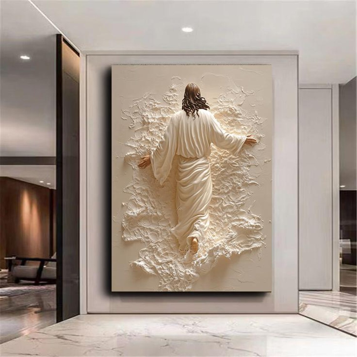 Jesus Ascension and Walking on Water, Art Print - Image 2