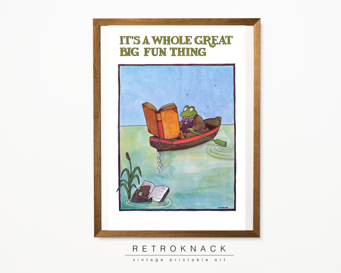 Arnold Lobel Frog and Toad Reading Books River Big Fun Thing Print - Image 2
