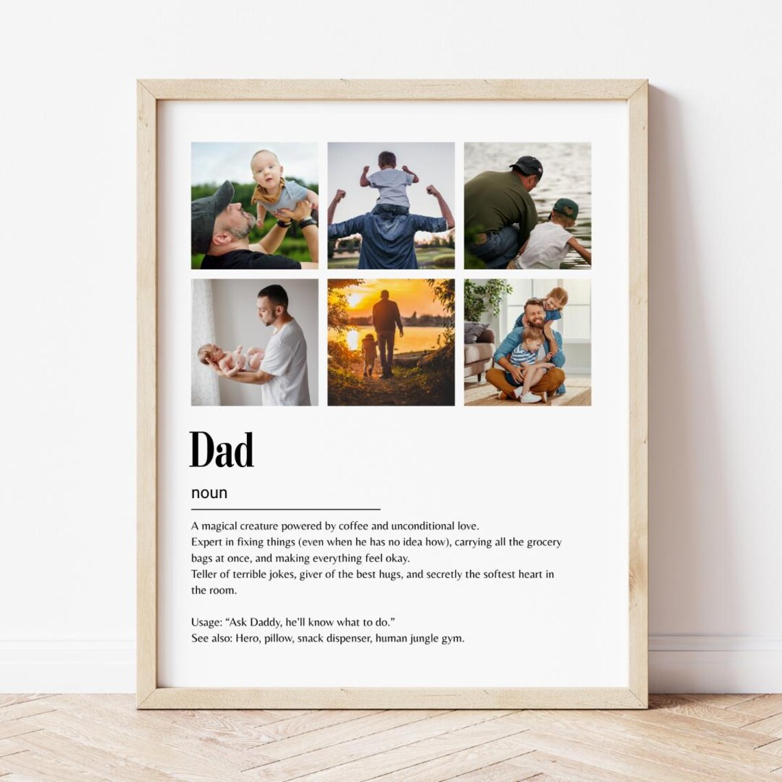 Dad Definition Customizable Photo Collage, Father's Day