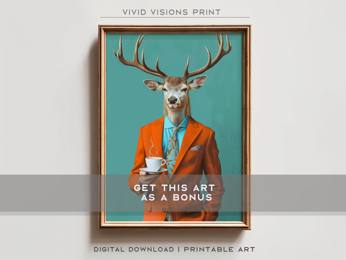 Modern Doberman Portrait, Contemporary Dog Poster - Image 2