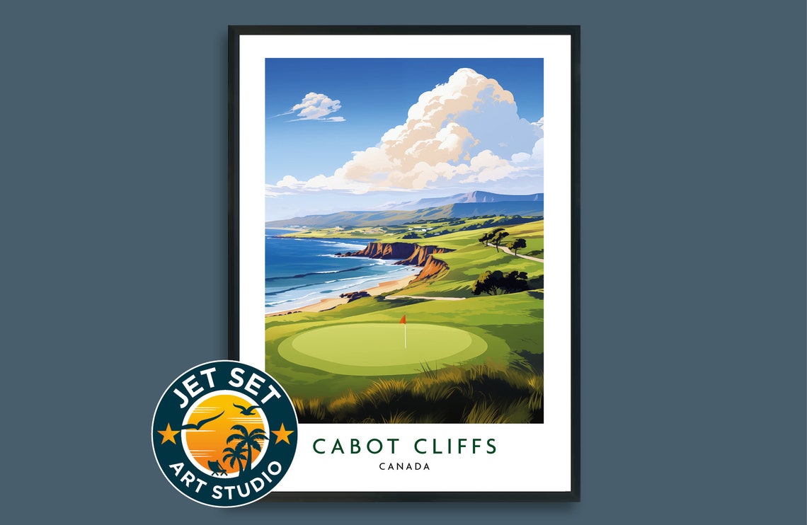 Cabot Cliffs Golf Course Canada Coastal Dunes Seaside Links Poster