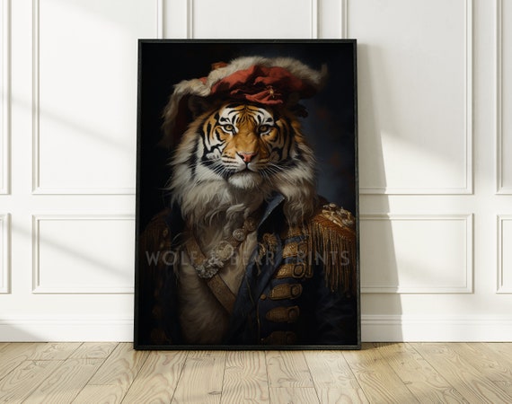 Tiger Renaissance Animal Portrait Art Print