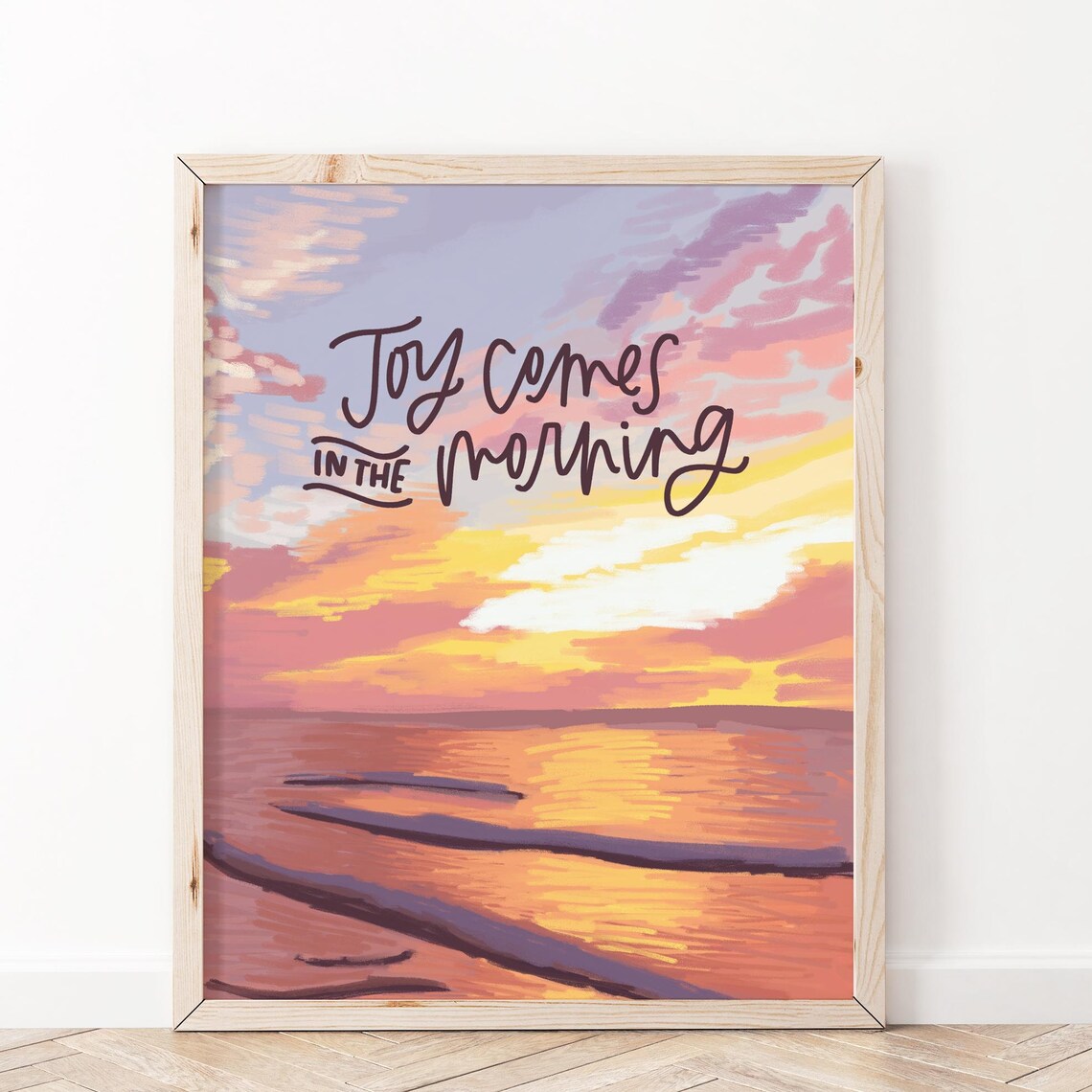 Joy Comes In The Morning Psalm 30:5 Scripture Print