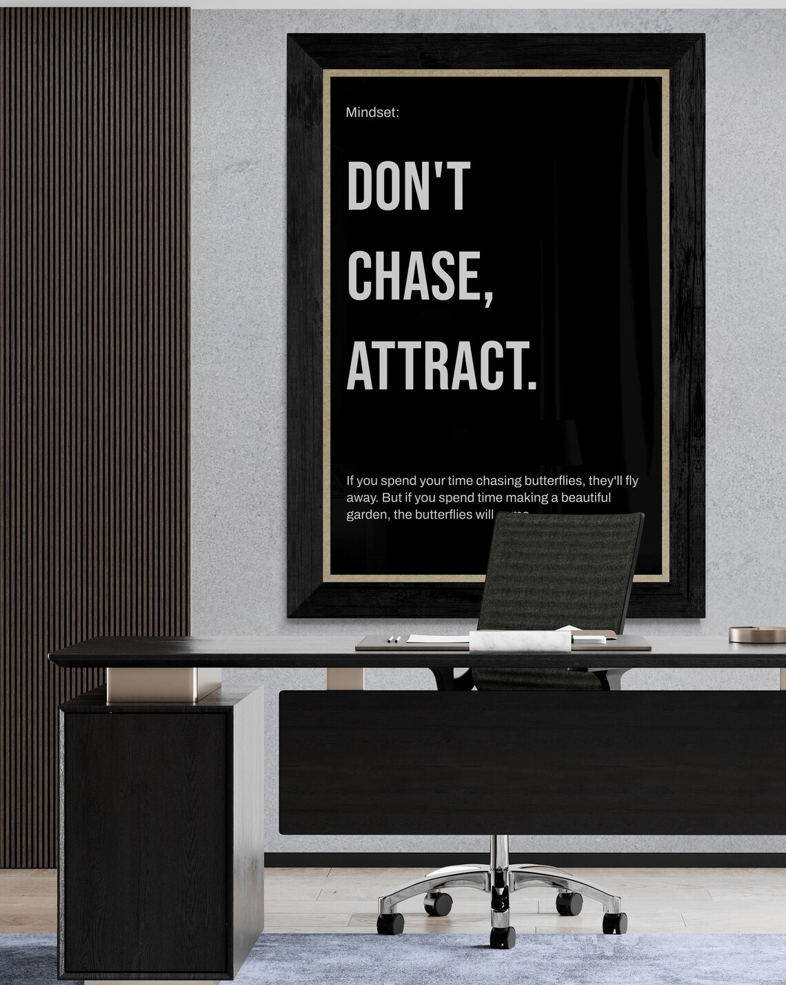 Don't Chase Attract Daily Mindset Law of Attraction Quote Poster - Image 2