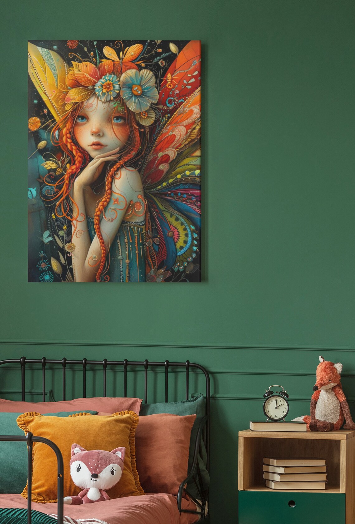 Bohemian Fairy Fine Art Printposter Folk Artboho Fae Wall Art Faerie Theme Decor Bedroom Office Girls Room Or Nursery Wall Art - Image 2