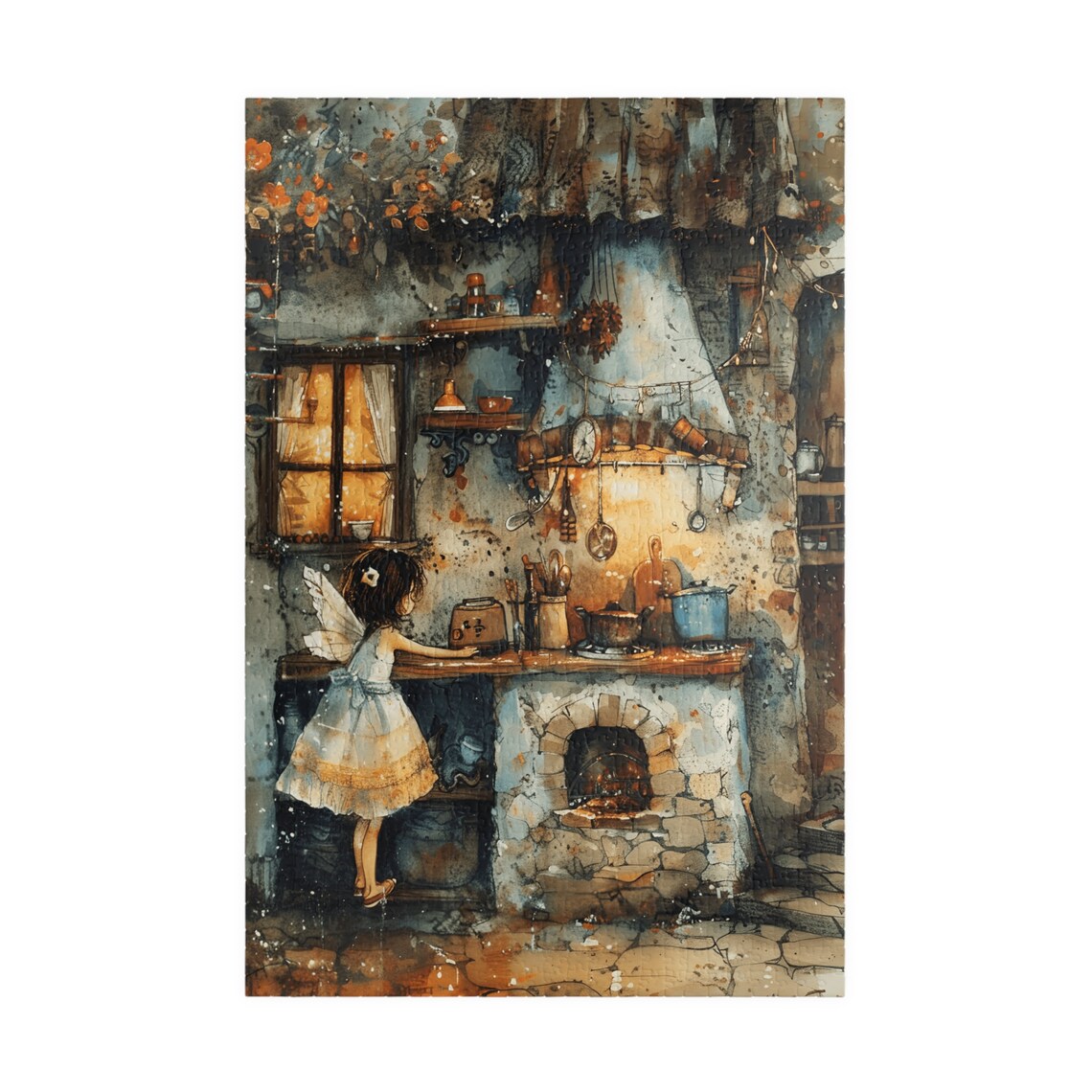 Fairy In The Kitchen II, Fantasy Wall Art Print - Image 3
