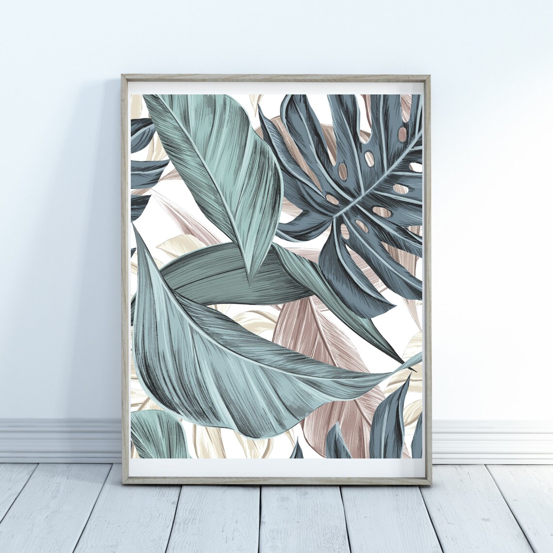 Botanical Tropical Leaves Home Decor Wall Art Wall Art Palm Leaves Foliage