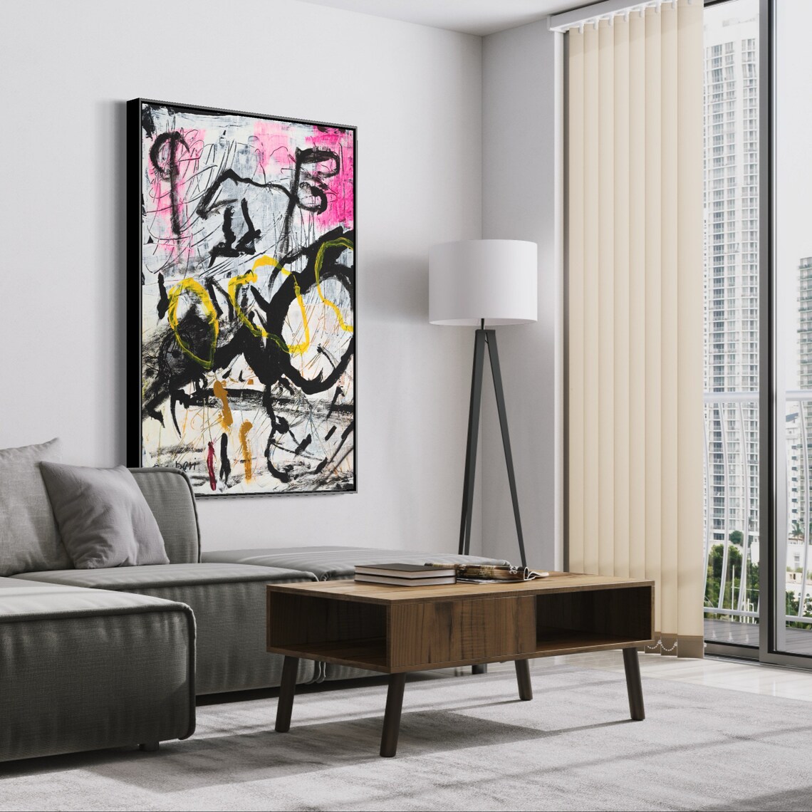 Abstract Art Print, Modern Contemporary Wall Decor - Image 2