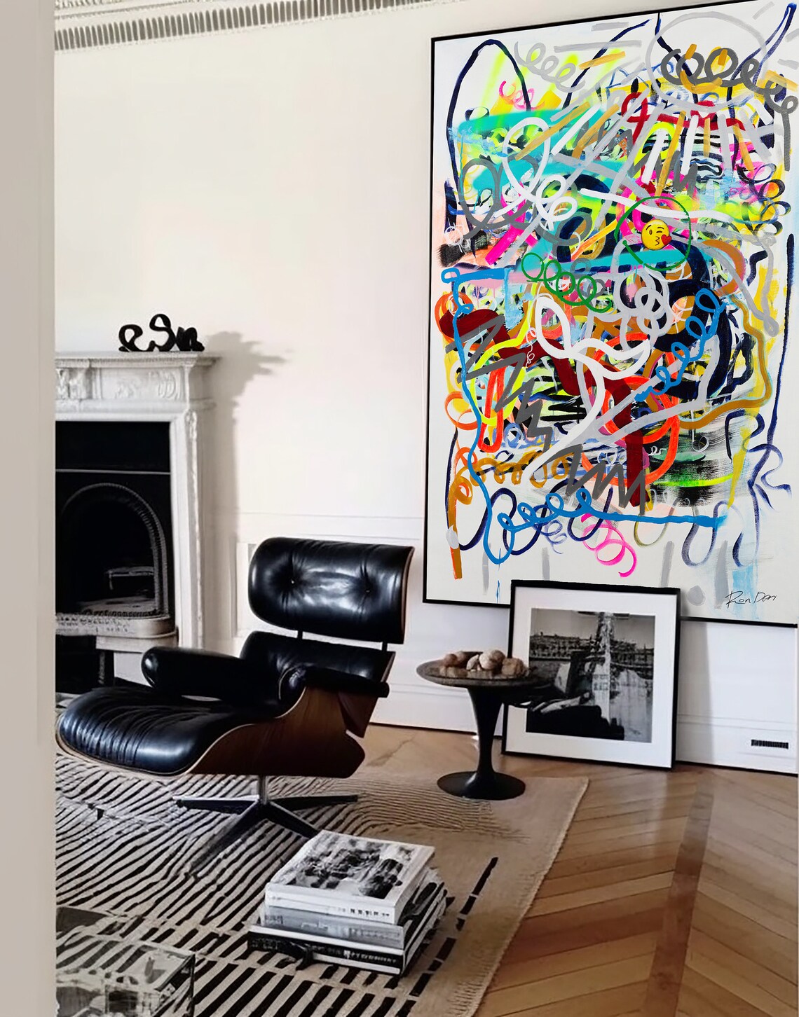 Abstract Art Painting, Modern Colorful Wall Decor - Image 2