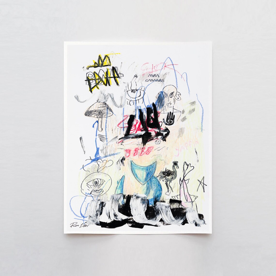 Ron Deri Abstract Graffiti Sketchbook Art Print