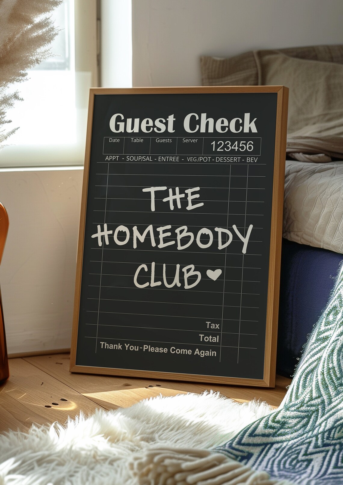 The Homebody Club Preppy Typographic Art Print - Image 2