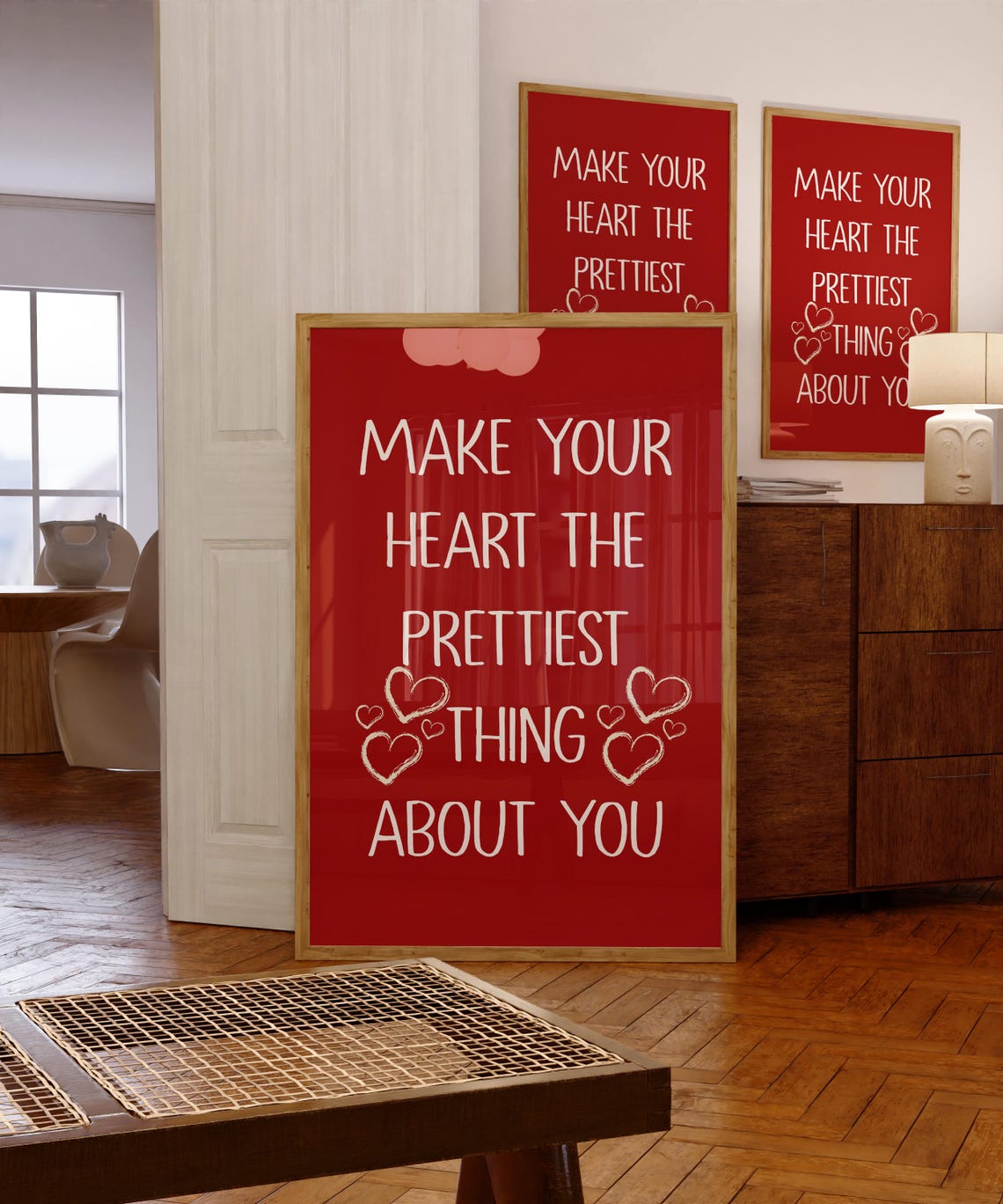 Make Your Heart the Prettiest Thing About You Love Quote Wall Poster - Image 2