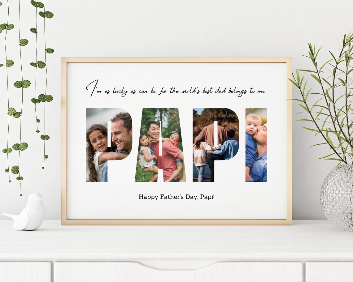 Personalized Papi Photo Collage, Gift for Daddy - Image 3