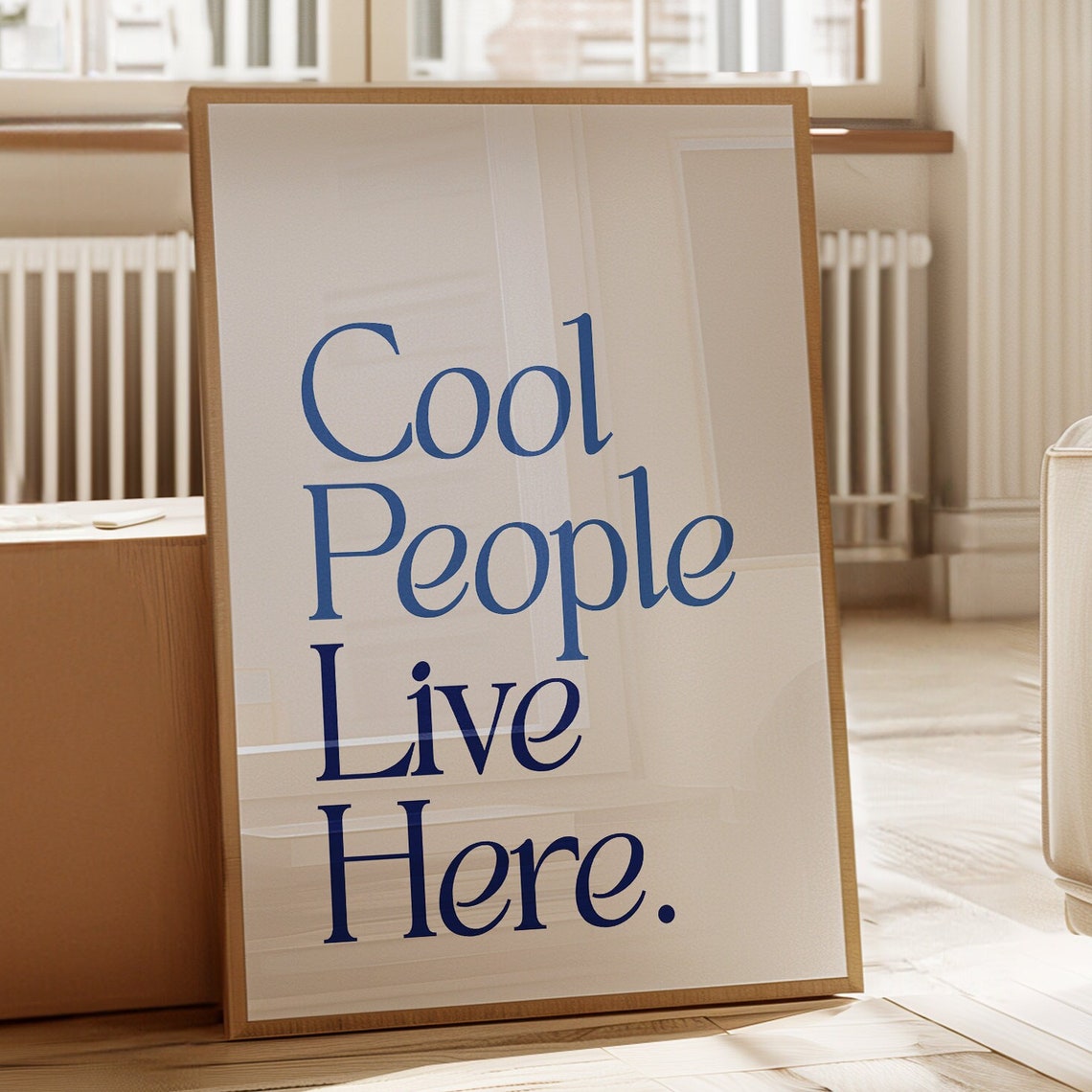 Cool People Live Here, Boho Minimalist