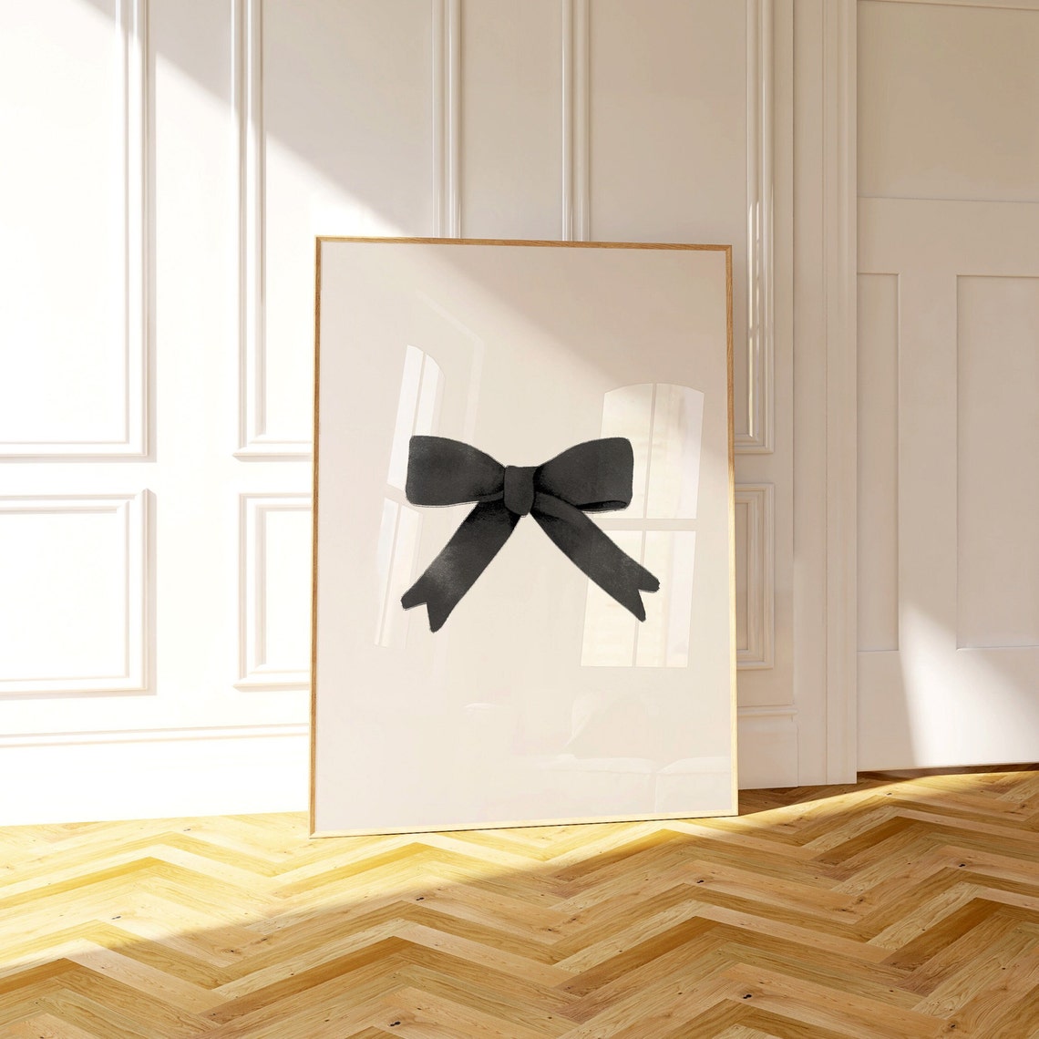 Trendy Art Prints Black Bow Wall Art Print Girly Wall Art Aesthetic Bedroom Prints Watercolor Bow Print Teen Girl Wall Art Preppy Art Prints - Image 3