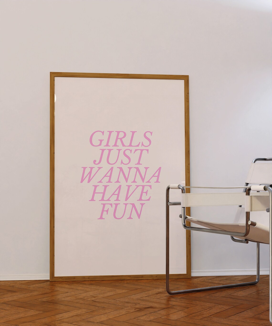 Pink Typography Art Print, Preppy Bedroom Decor - Image 3