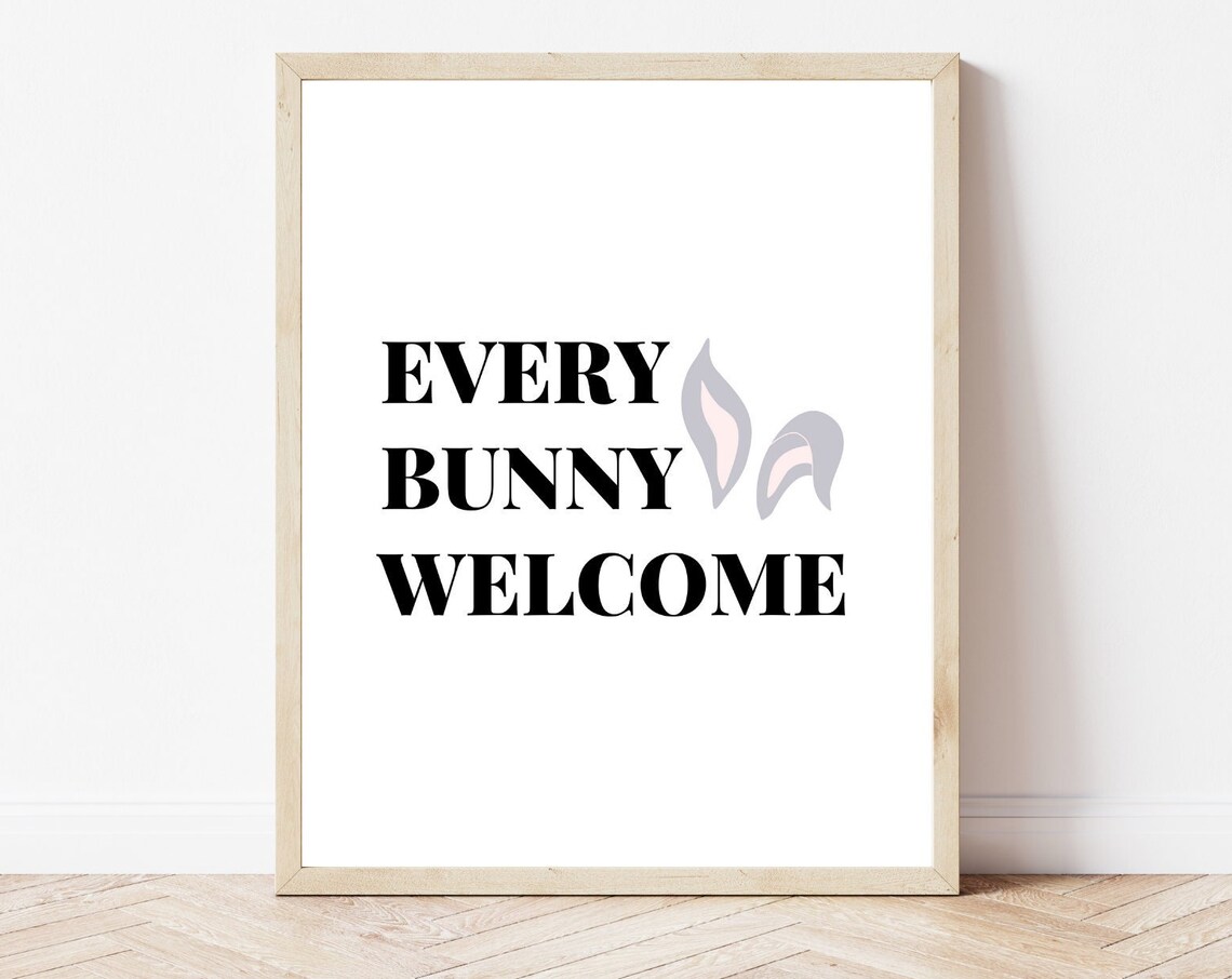 Every Bunny Welcome, Easter Pun Wall Decor