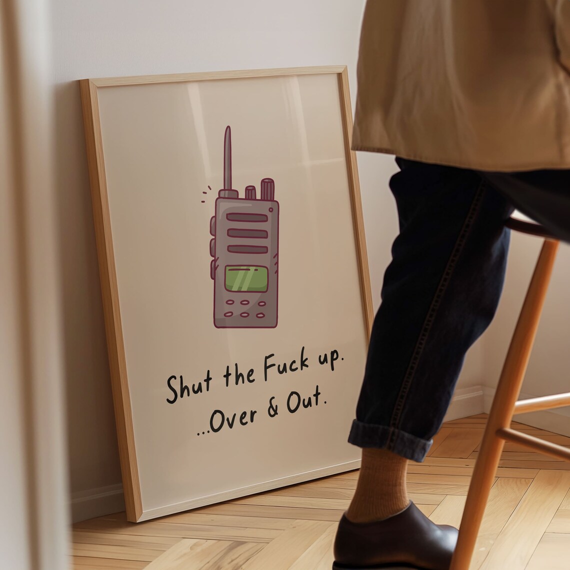 I Dont Need Sex Life Fucks Me Everyday Funny Sweary Quote Poster - Image 4