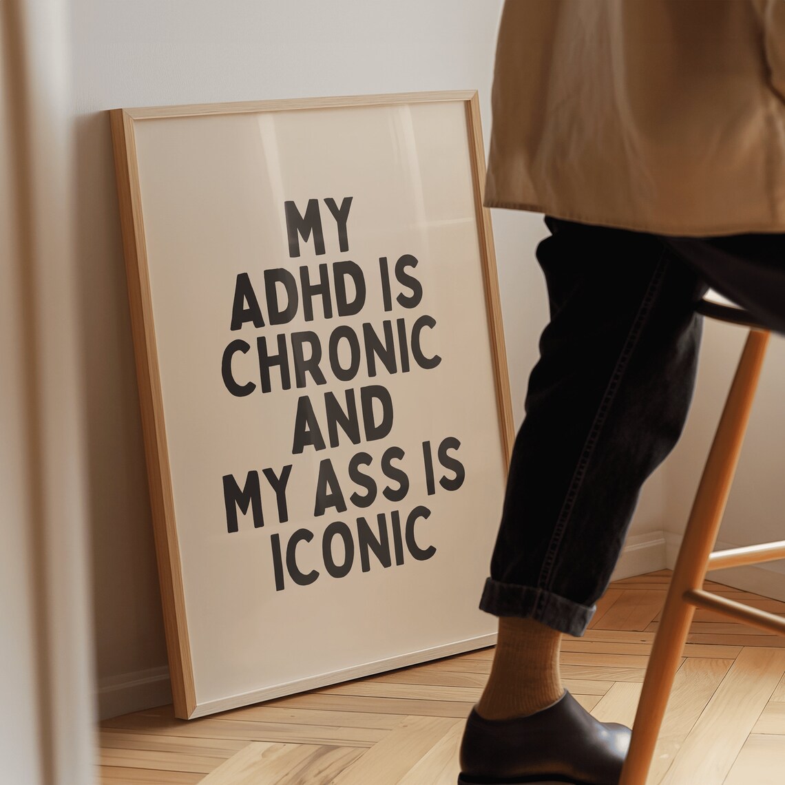 Problems Small As My Boobs Quote Art Print - Image 3