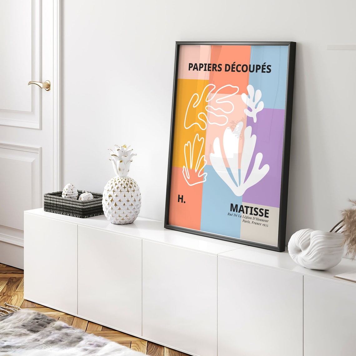 Henri Matisse Papiers Decoupes Colorful Patchwork Leaf Art Poster - Image 5