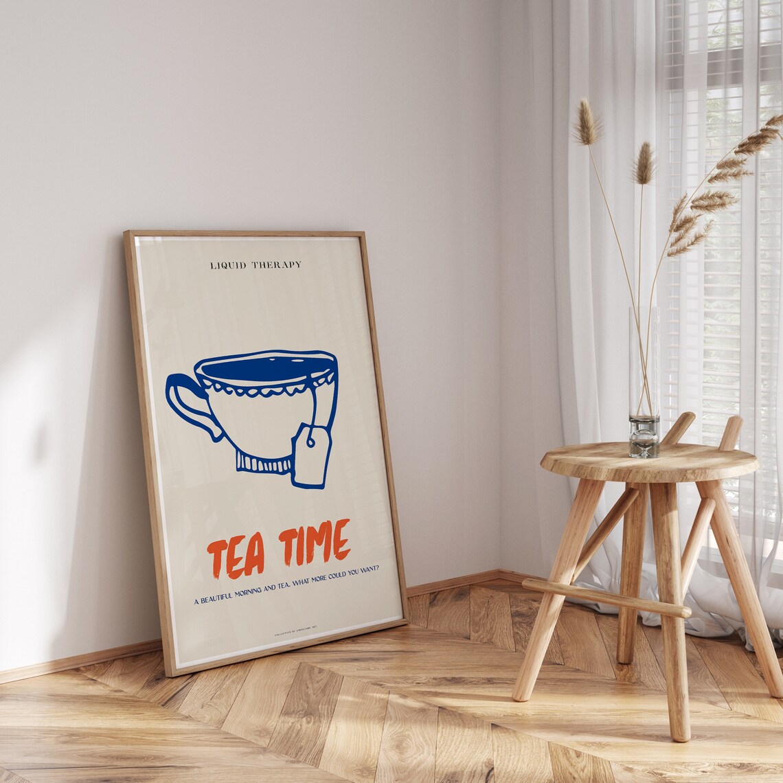 Tea Time Poster, Coffee Shop Kitchen Decor Art Print - Image 3