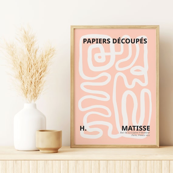 Matisse Inspired Prints Museum Poster Abstract Print Living Room Poster Matisse Line Print Minimalist Print