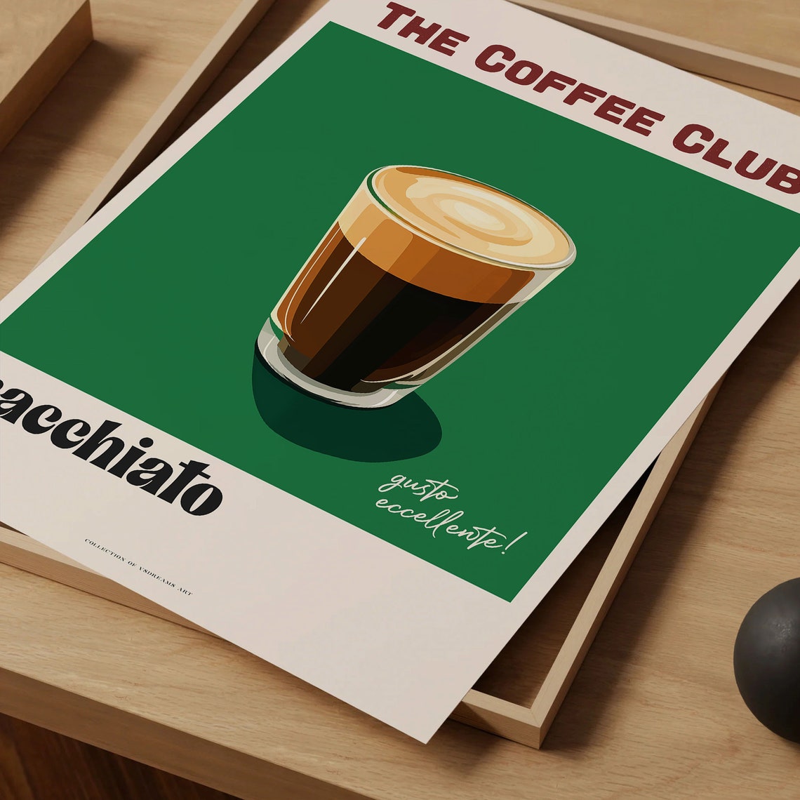 The Coffee Club Macchiato Espresso Italian Cafe Bar Art Poster - Image 4