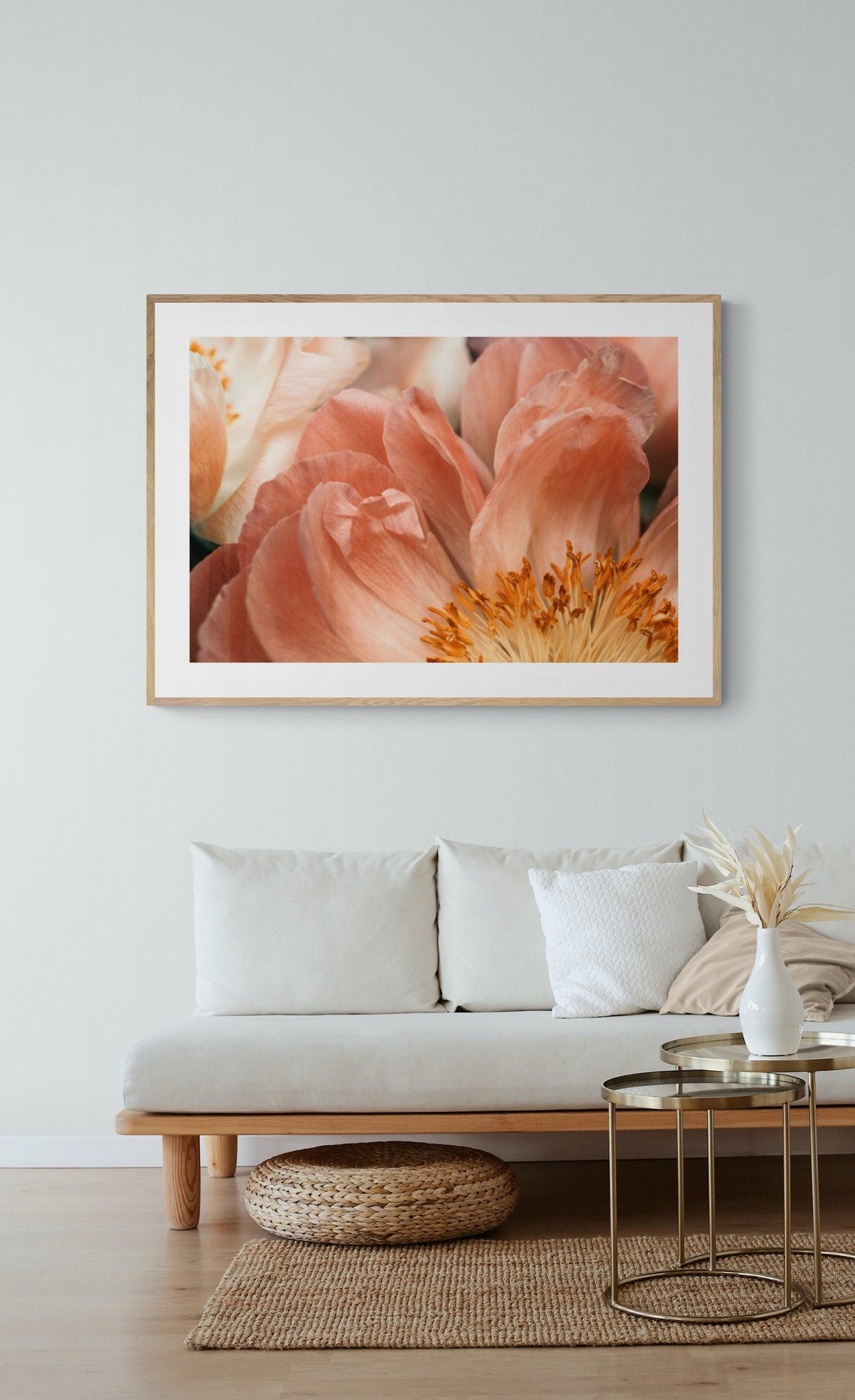 Peony Photograph Botanical Art, Modern Floral Print