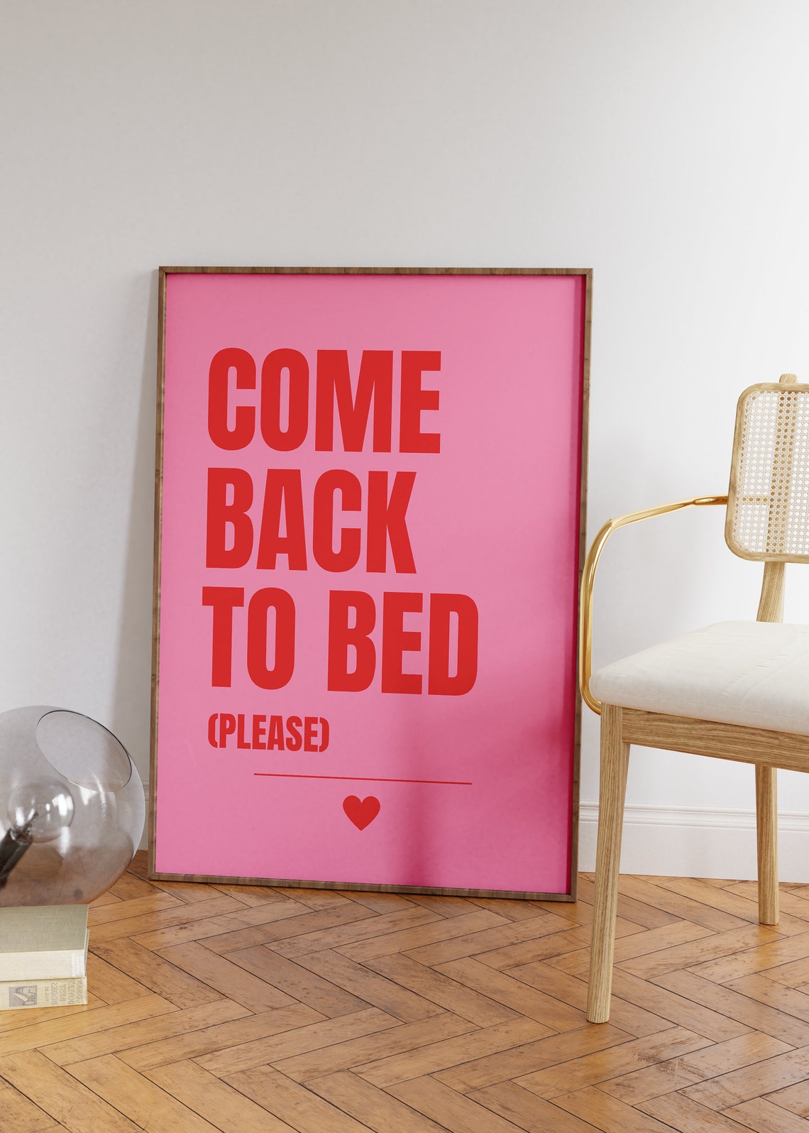 Come Back To Bed Couples Love Poster