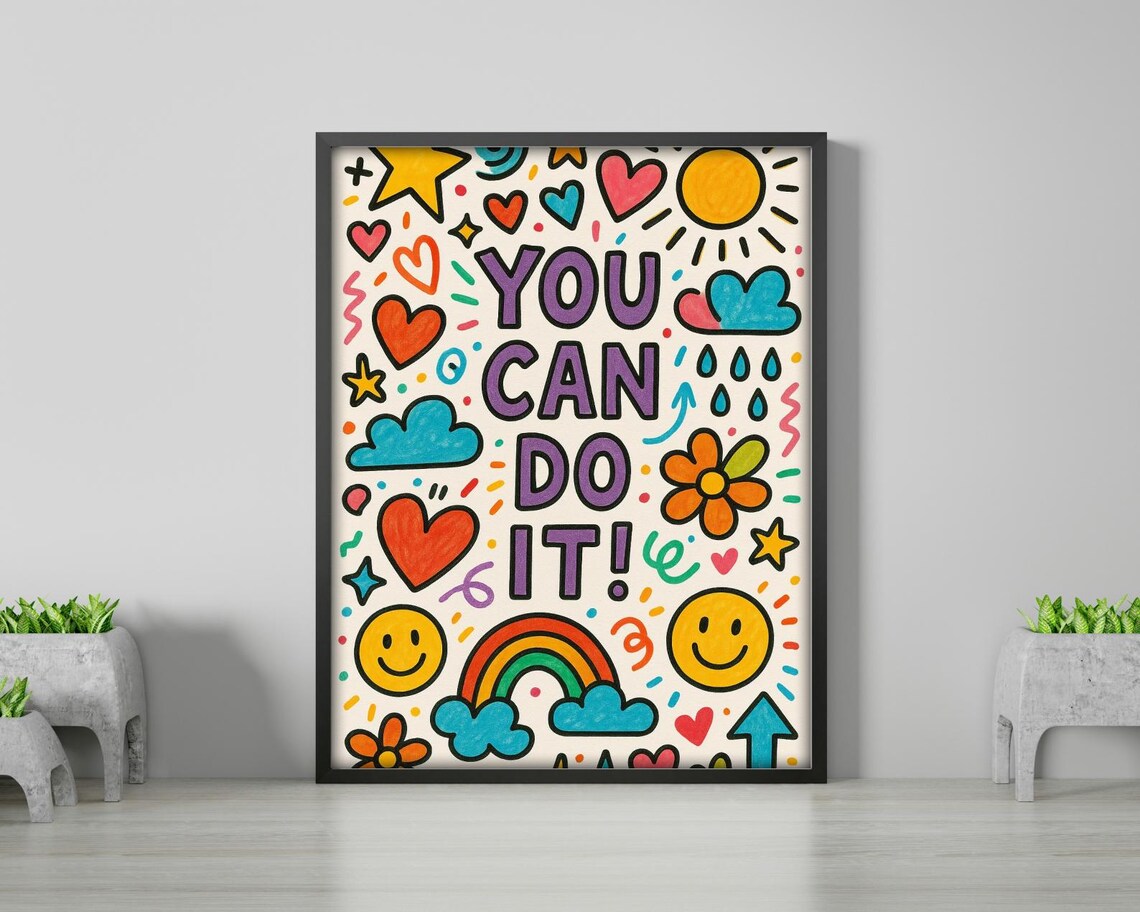 You Can Do It Motivational Poster for Kids and Adults - Image 2