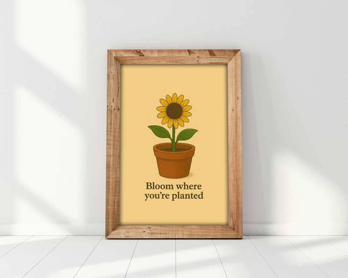 Bloom Where You're Planted - Inspirational Art - Image 4