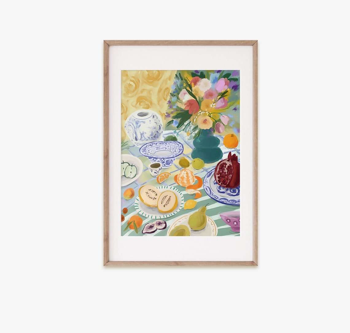 Kitchen Wall Art Print Fruit Wall Decor Kitchen Art Kitchen Prints Modern Still Life Wall Decor Kitchen Wall Art