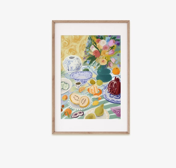 Kitchen Wall Art Print Fruit Wall Decor Kitchen Art Kitchen Prints Modern Still Life Wall Decor Kitchen Wall Art