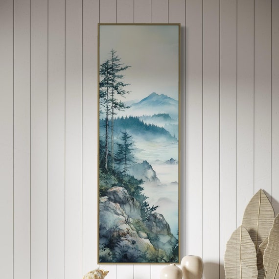 Misty Tofino Forest Art Print, Foggy Coastline